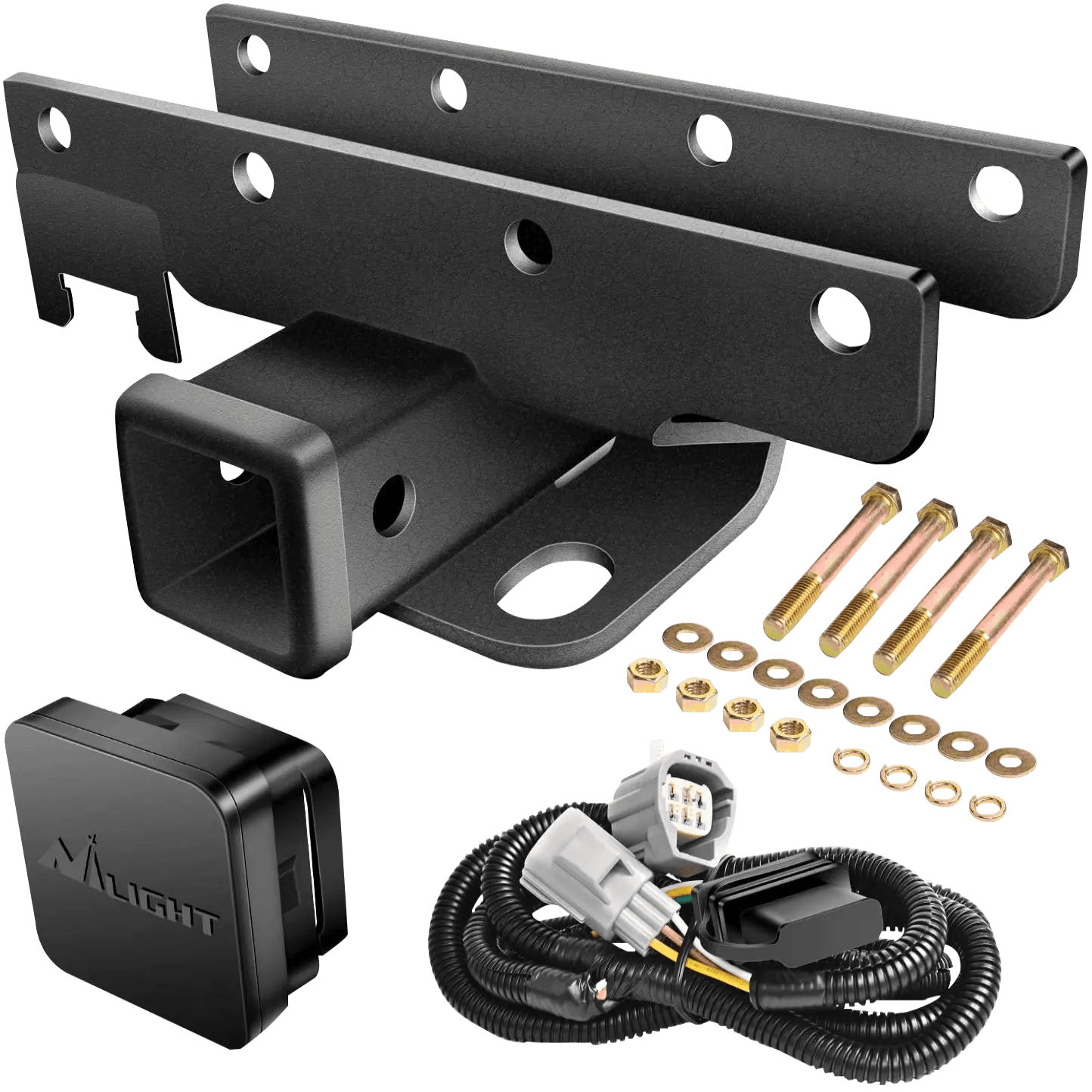 2007-2018 Jeep Wrangler JK 4Door 2Door Unlimited 2 Inch Rear Bumper Tow Trailer Hitch