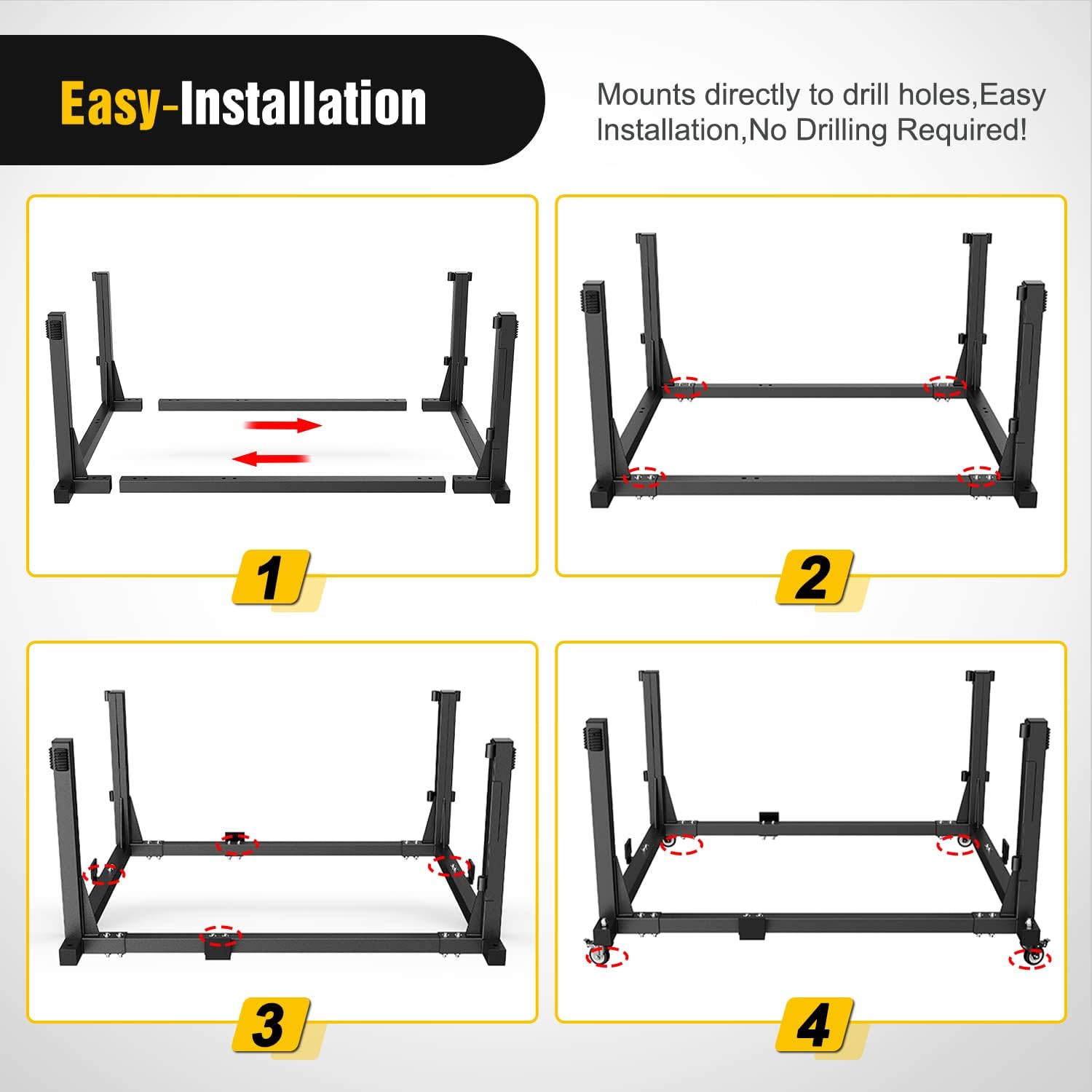 2007-2022 Jeep Wrangler JK JL Gladiator JT Door Storage Rack Movable Cart Holder