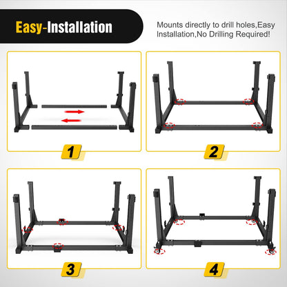 2007-2022 Jeep Wrangler JK JL Gladiator JT Door Storage Rack Movable Cart Holder