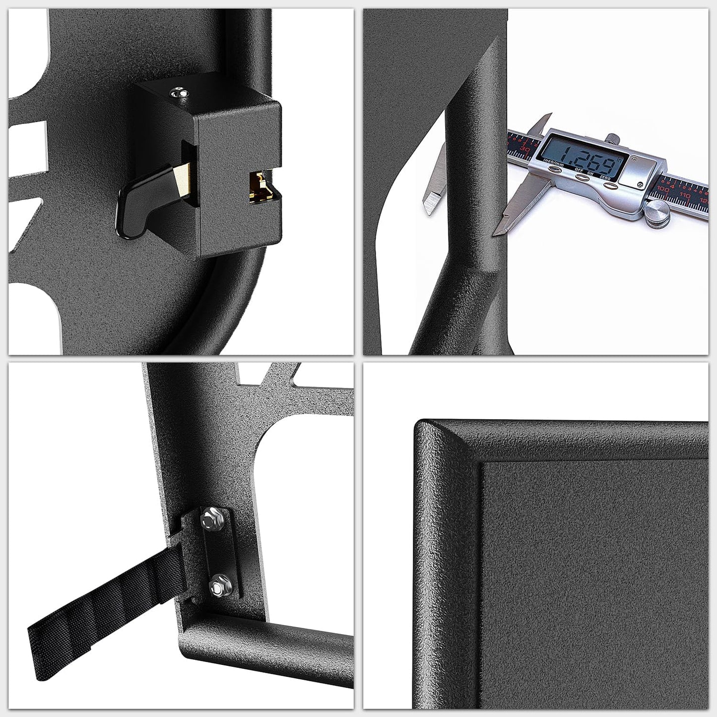 2007-2018 Jeep Wrangler JK 4Door Front Rear Tubular Doors W/Side View Mirrors