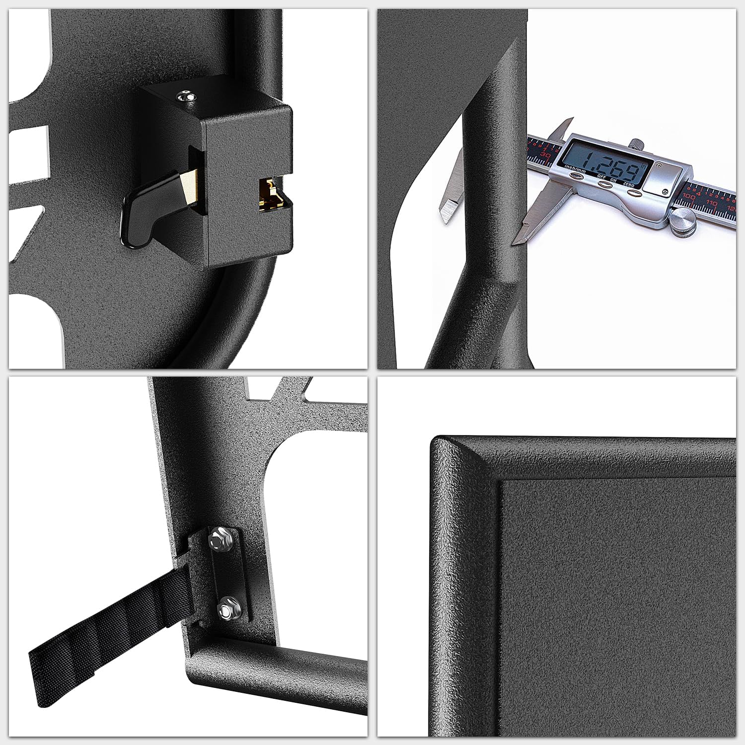 2007-2018 Jeep Wrangler JK 4Door Front Rear Tubular Doors W/Side View Mirrors